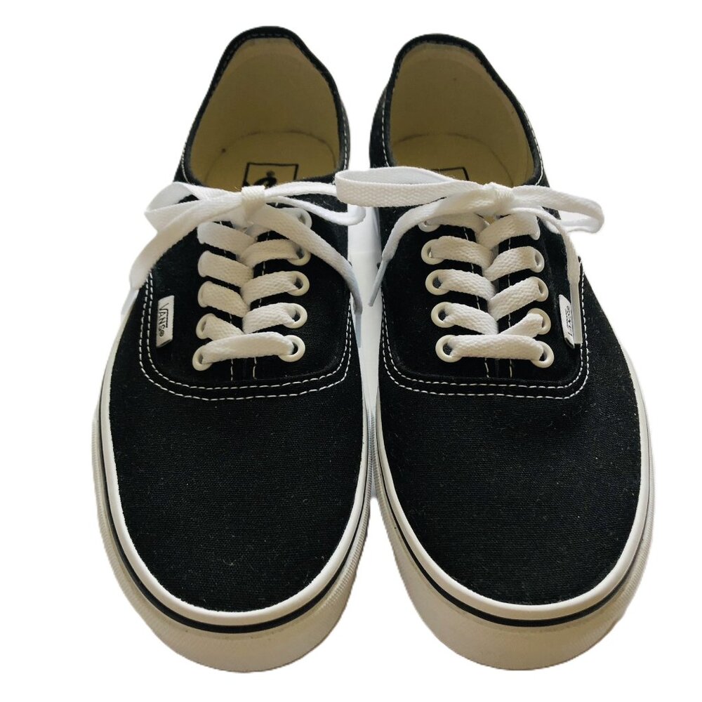 Vans Off The Wall New without Tag Shoes Canvas Sneakers Men 8 Women 9.5 Black - Picture 1 of 14